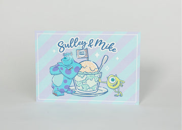 Pixar Dessert Series Postcard Sully&Mike